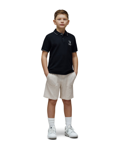 PSYCHO BUNNY POLO OLIVIER PARA NIÑO NIÑO NEGRO KT0100076001