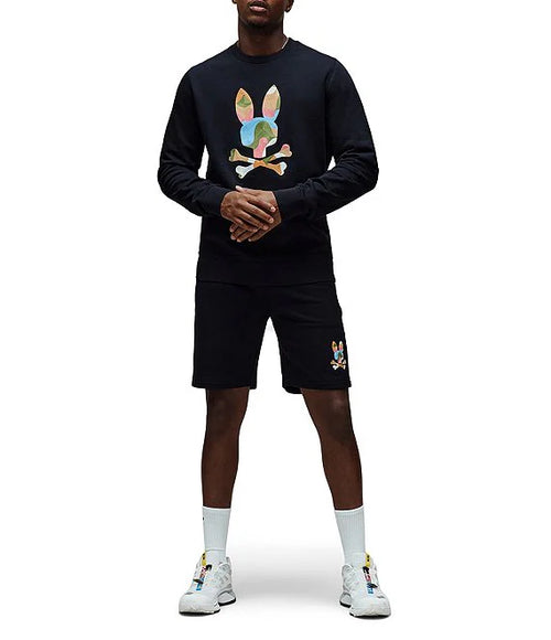 SUDADERA PSYCHO BUNNY PARA HOMBRE COLOR NEGRO MT0500137001