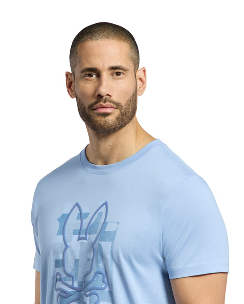 PSYCHO BUNNY CAMISETA HOMBRE CUELLO REDONDO AZUL
