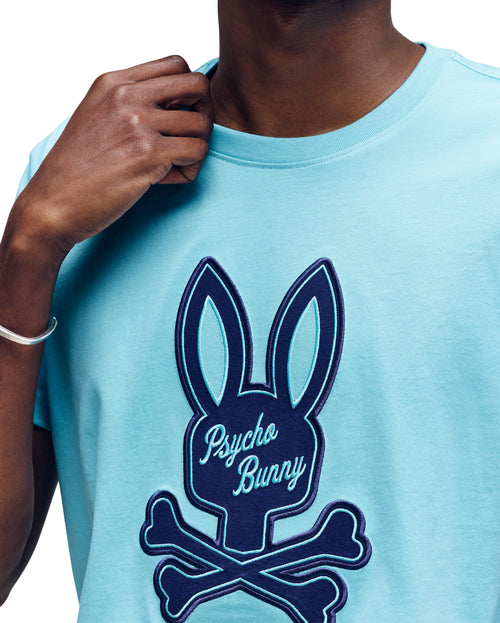 PSYCHO BUNNY CAMISETA HOMBRE CUELLO REDONDO AZUL