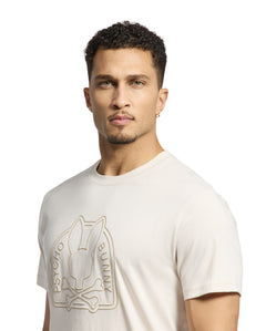 PSYCHO BUNNY CAMISETA HOMBRE CUELLO REDONDO BEIGE