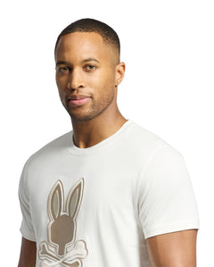 PSYCHO BUNNY CAMISETA HOMBRE CUELLO REDONDO BEIGE