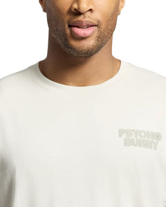 PSYCHO BUNNY CAMISETA HOMBRE CUELLO REDONDO BEIGE