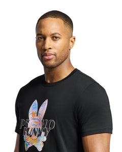 PSYCHO BUNNY CAMISETA HOMBRE CUELLO REDONDO NEGRO