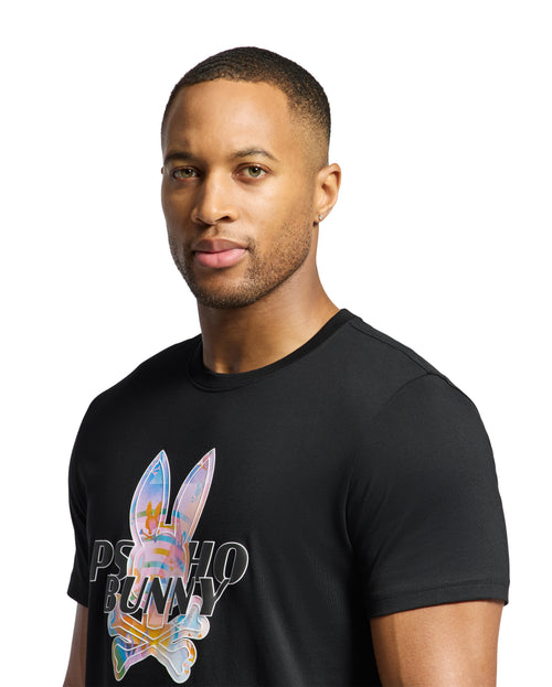 PSYCHO BUNNY CAMISETA HOMBRE CUELLO REDONDO NEGRO