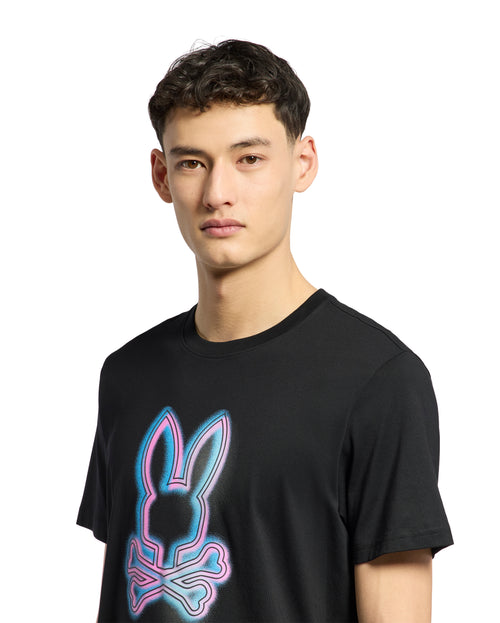PSYCHO BUNNY CAMISETA HOMBRE CUELLO REDONDO NEGRO