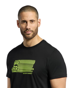 PSYCHO BUNNY CAMISETA HOMBRE CUELLO REDONDO NEGRO