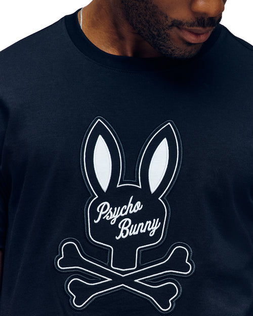 PSYCHO BUNNY CAMISETA HOMBRE CUELLO REDONDO NEGRO