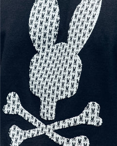 PSYCHO BUNNY CAMISETA HOMBRE CUELLO REDONDO NEGRO