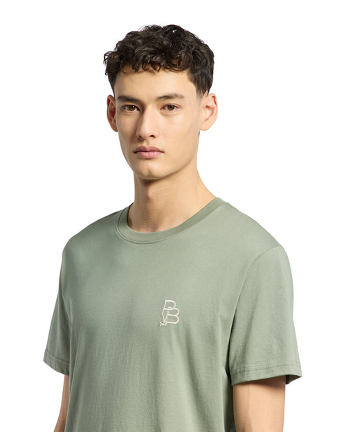 PSYCHO BUNNY CAMISETA HOMBRE CUELLO REDONDO VERDE