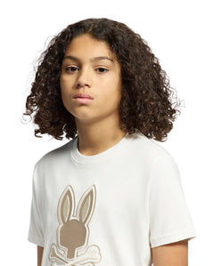 PSYCHO BUNNY CAMISETA NIÑO CUELLO REDONDO BEIGE