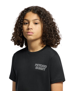 PSYCHO BUNNY CAMISETA NIÑO CUELLO REDONDO NEGRO