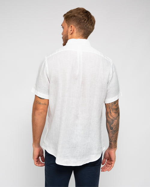 RALPH LAUREN CAMISA MANGA CORTA HOMBRE BLANCO