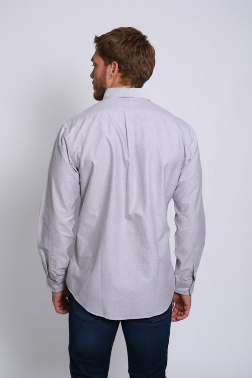 RALPH LAUREN CAMISA MANGA LARGA HOMBRE GRIS