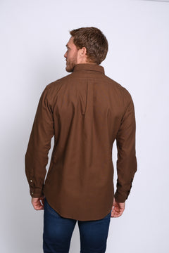 RALPH LAUREN CAMISA MANGA LARGA HOMBRE MARRON