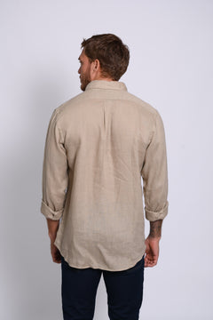 RALPH LAUREN CAMISA MANGA LARGA HOMBRE BEIGE