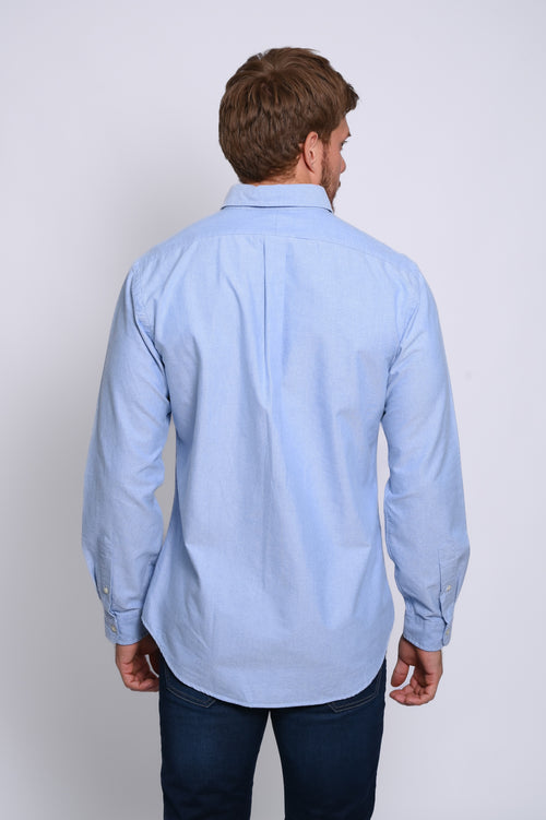 RALPH LAUREN CAMISA MANGA LARGA HOMBRE AZUL