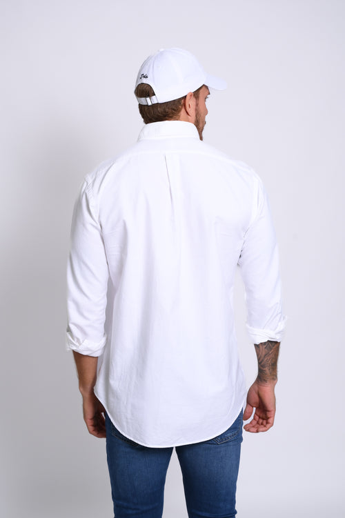 RALPH LAUREN CAMISA MANGA LARGA HOMBRE BLANCO