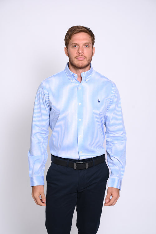 RALPH LAUREN CAMISA MANGA LARGA HOMBRE AZUL