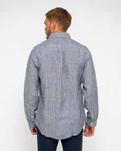 RALPH LAUREN CAMISA MANGA LARGA HOMBRE AZUL