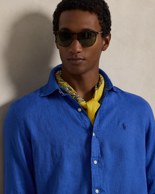 RALPH LAUREN HOMBRE CAMISA M/L AZUL