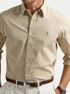 RALPH LAUREN CAMISA MANGA LARGA HOMBRE BEIGE