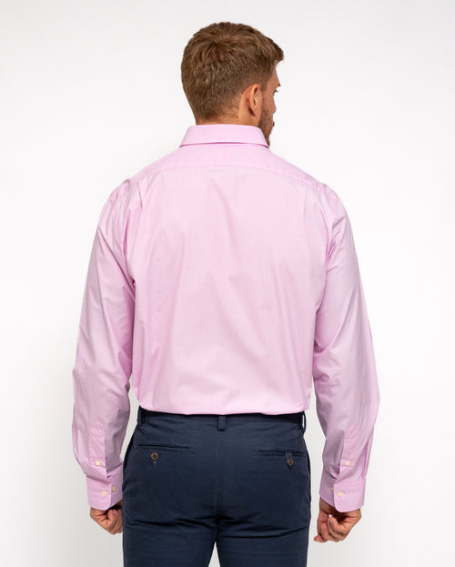 RALPH LAUREN CAMISA MANGA LARGA HOMBRE ROSADO