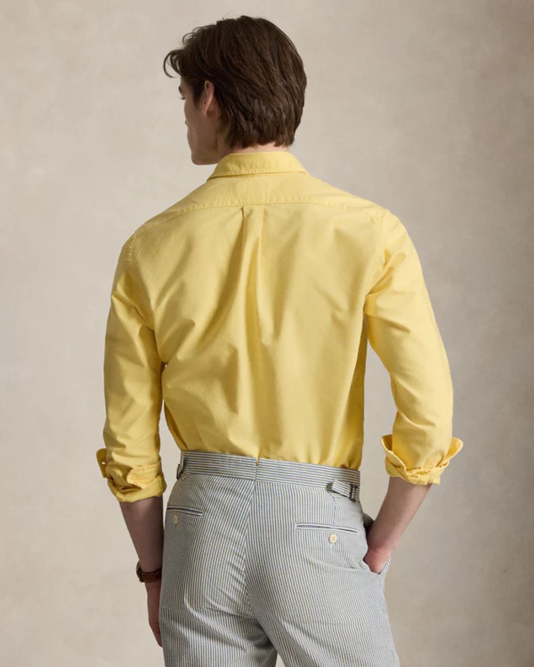 Camisa Manga Larga Cubdppcs-Long Sleeve-Sport Shirt Ralph Lauren Para Hombre De Color Amarillo