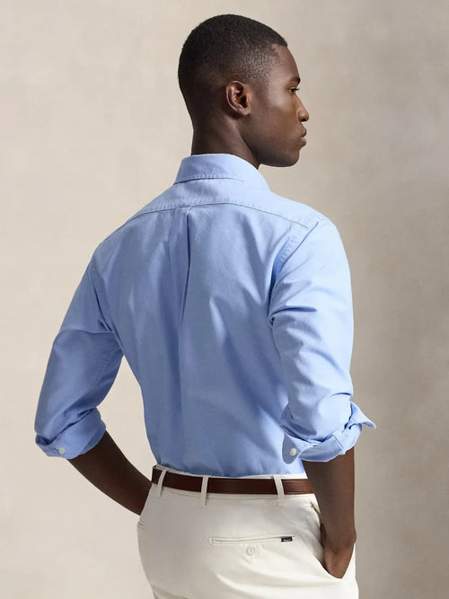 CAMISA MANGA LARGA RALPH LAUREN PARA CABALLERO SPORT AZUL REF 710805564517