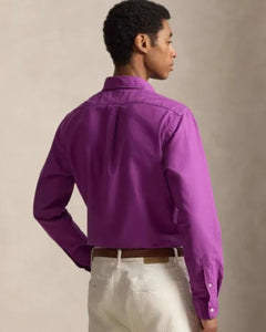 Camisa Manga Larga Cubdppcs-Long Sleeve-Sport Shirt Ralph Lauren Para Hombre De Color Morado