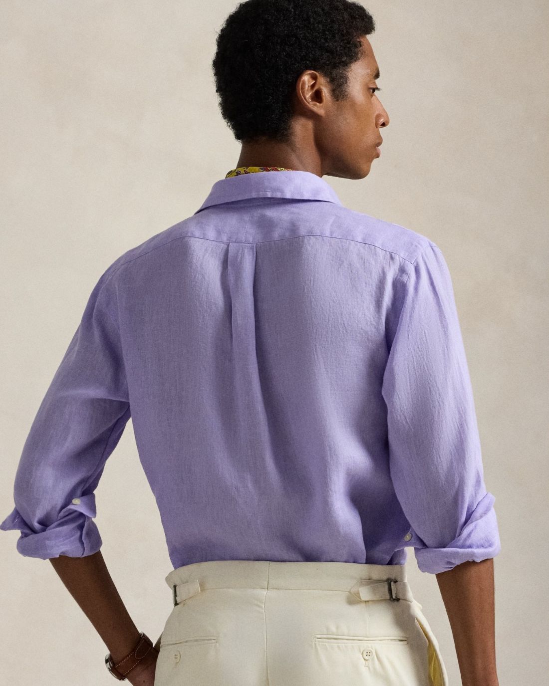 Camisa Manga Larga Cubdppcs-Long Sleeve-Sport Shirt Ralph Lauren Para Hombre De Color Morado