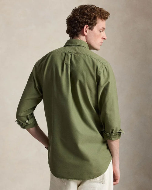 Camisa Manga Larga Cubdppcs-Long Sleeve-Sport Shirt Ralph Lauren Para Hombre De Color Verde
