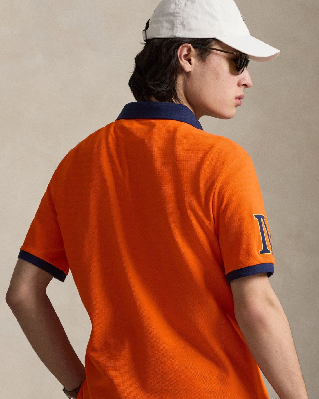 Camisa Tipo Polo Knit-Polo Ralph Lauren Para Hombre De Color Naranja