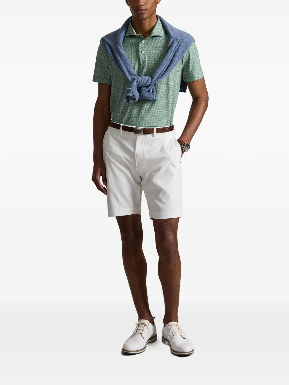 Camisa Tipo Polo Knit-Polo Ralph Lauren Para Hombre De Color Verde