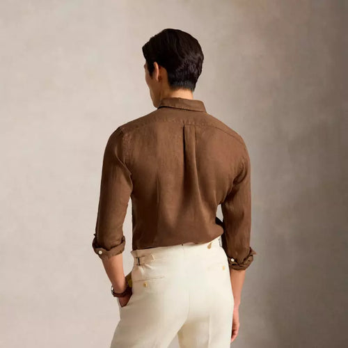 Camisa Cubdppcs-Long Sleeve-Sport Shirt Ralph Lauren Para Hombre De Color Marron