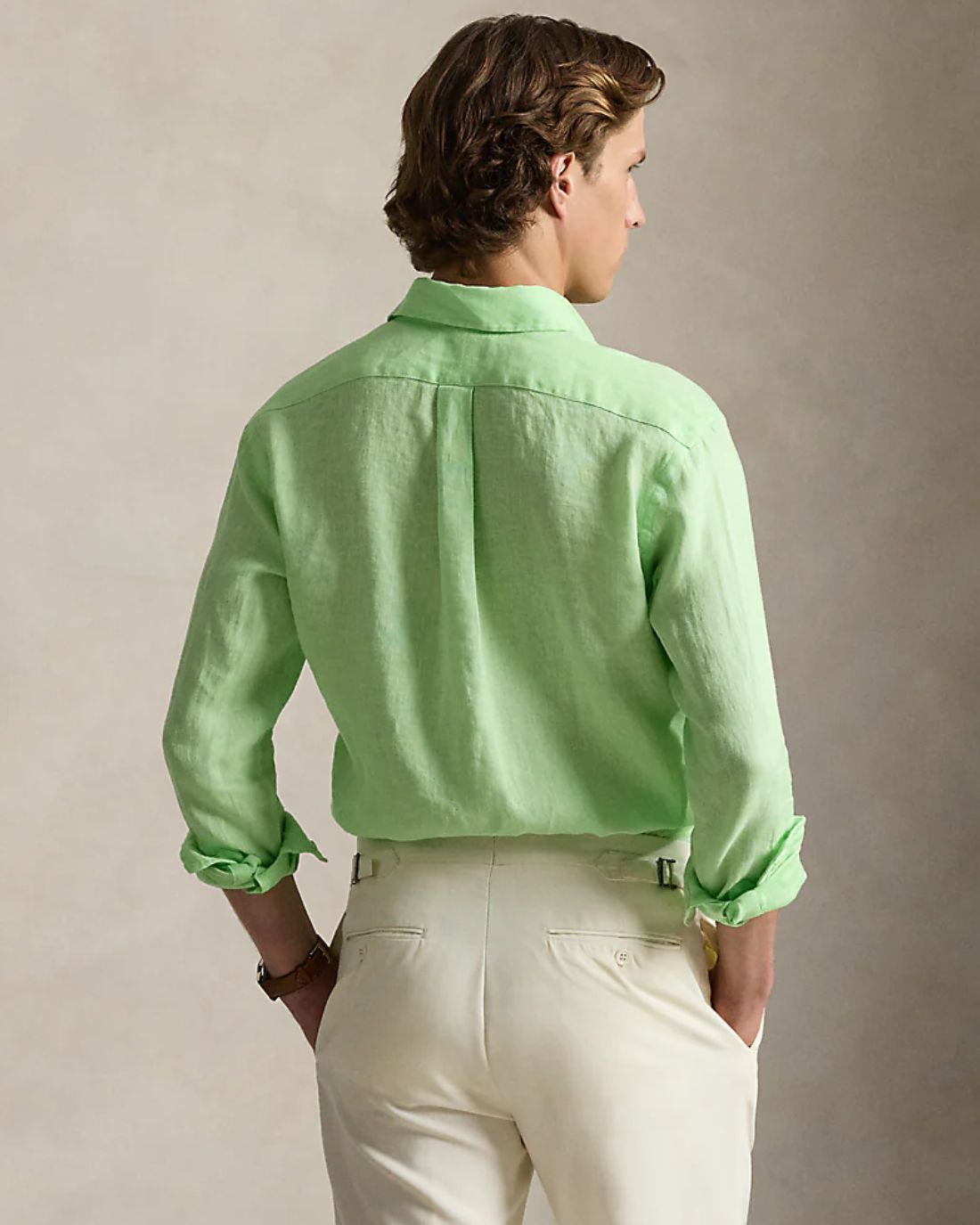 Camisa Cubdppcs-Long Sleeve-Sport Shirt Ralph Lauren Para Hombre De Color Verde