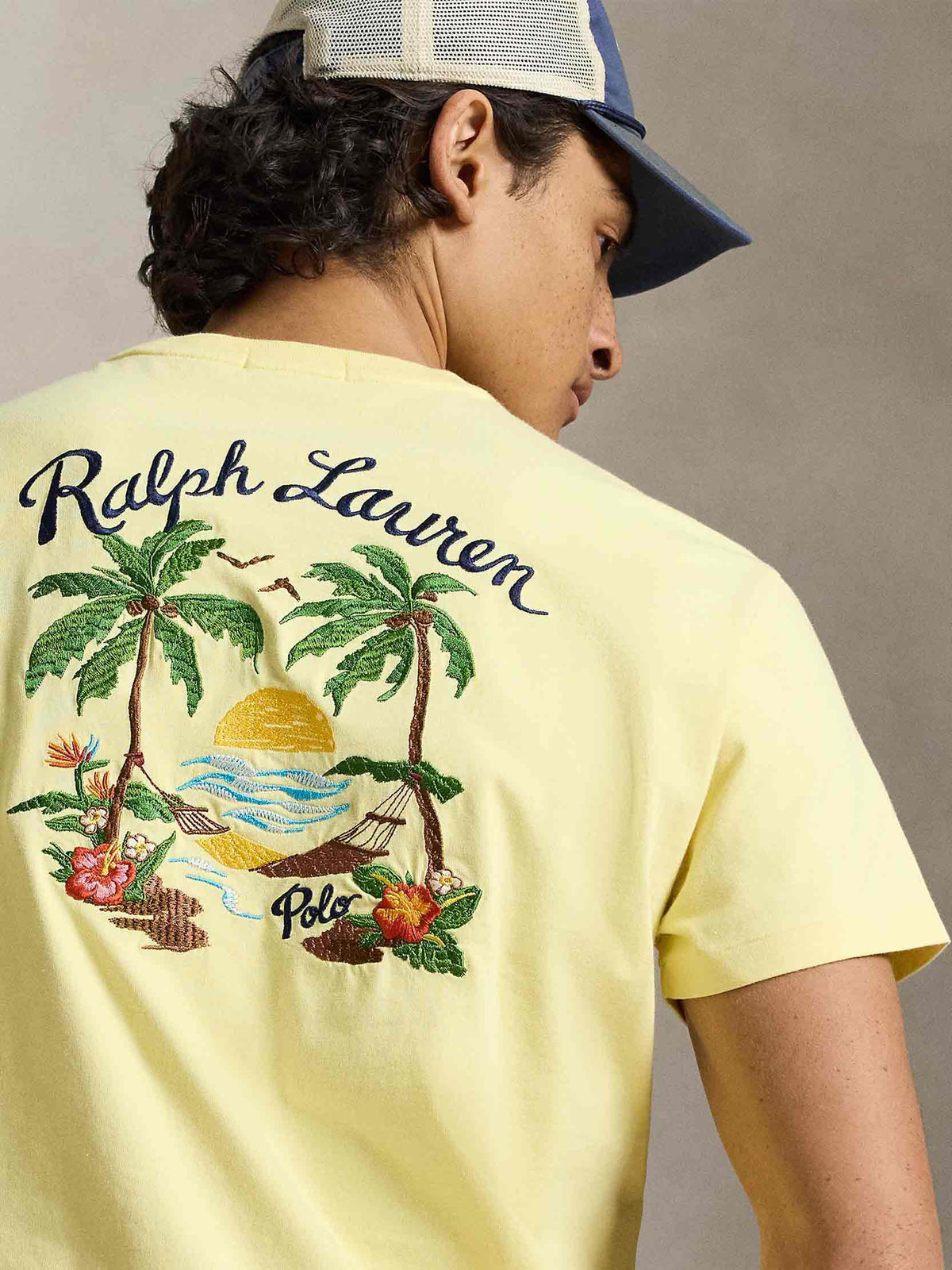 Camiseta Knit-T-Shirt Ralph Lauren Para Hombre De Color Amarillo