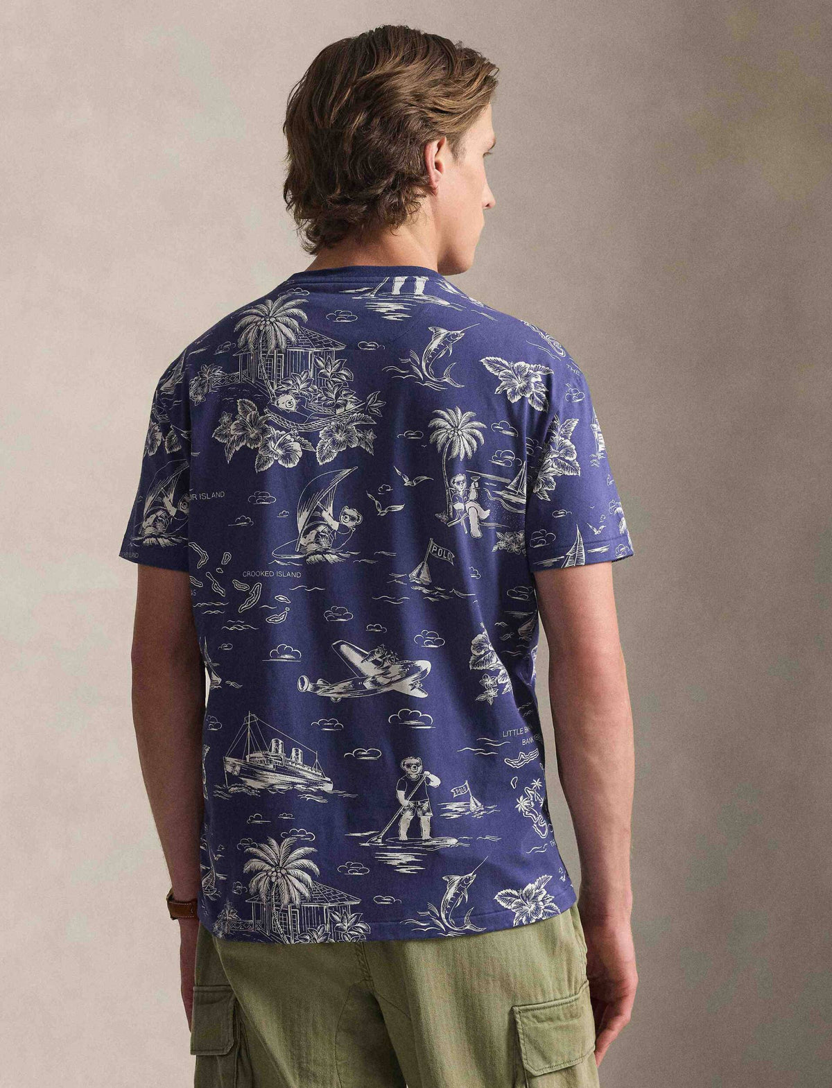 Camiseta Knit-T-Shirt Ralph Lauren Para Hombre De Color Azul