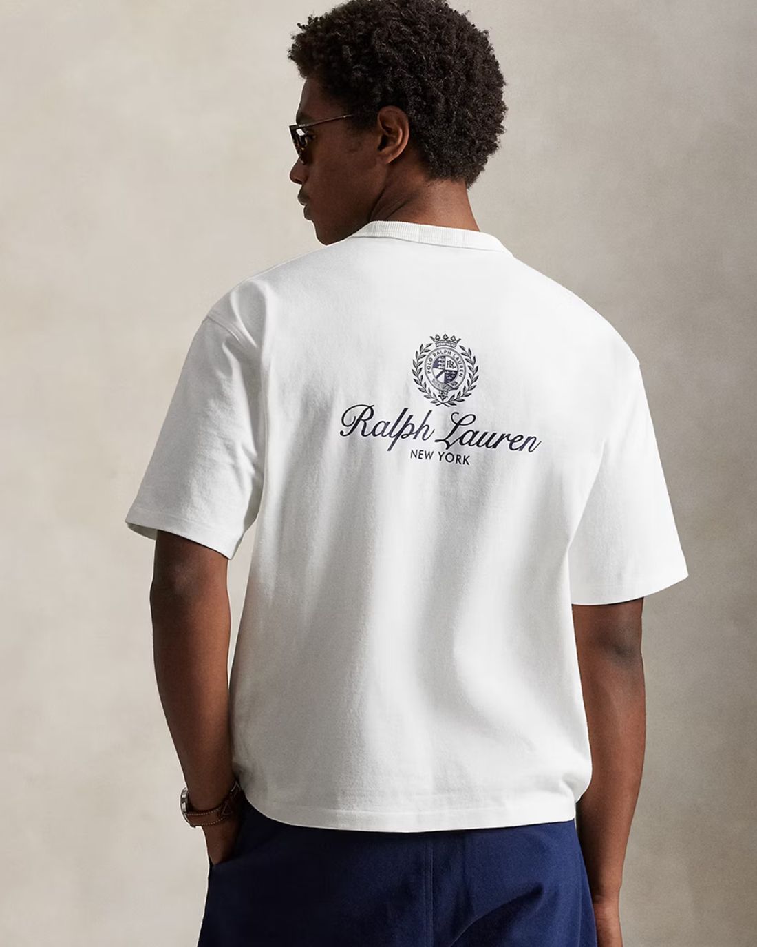 Camiseta Knit-T-Shirt Ralph Lauren Para Hombre De Color Blanco