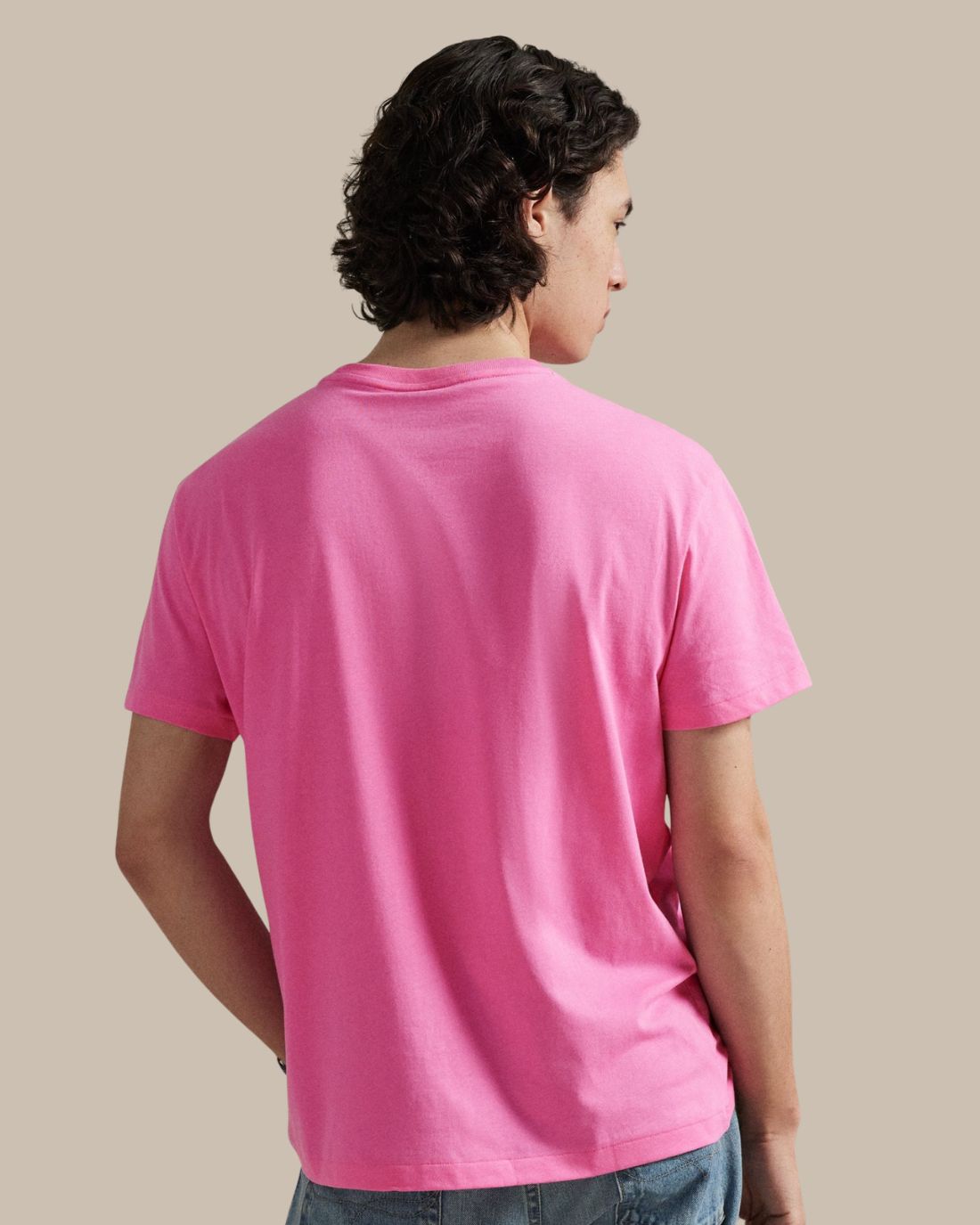 Camiseta Sscncmslm2-Short Sleeve-T-Shirt Ralph Lauren Para Hombre De Color Rosado