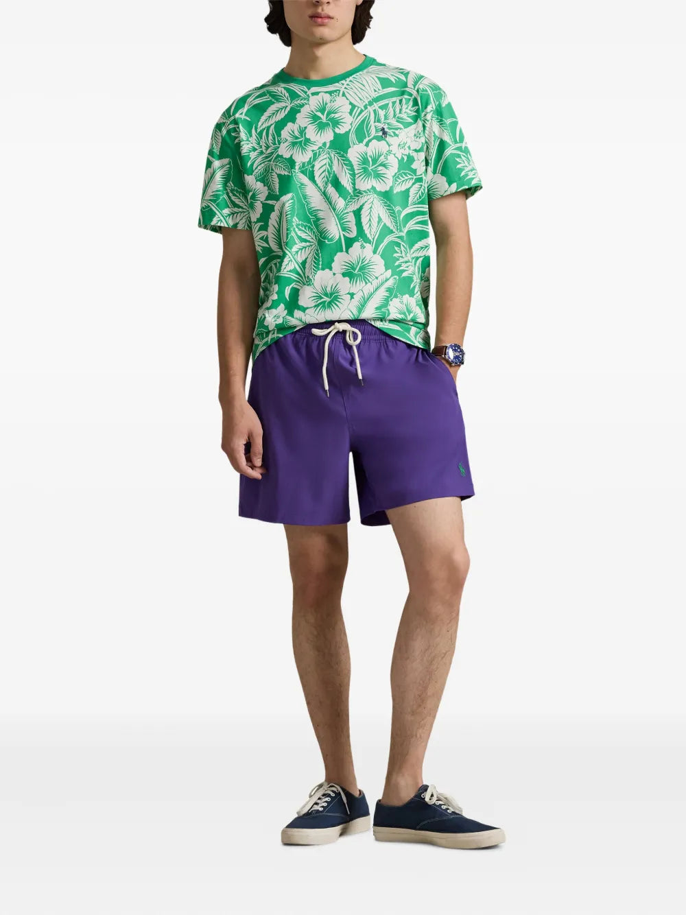 Camiseta Knit-T-Shirt Ralph Lauren Para Hombre De Color Verde