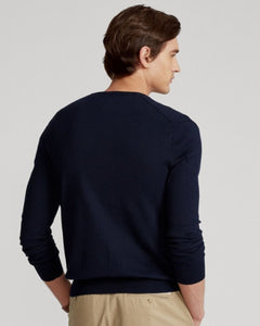Sueter Ls Sf Vn Pp-Long Sleeve-Sweater Ralph Lauren Para Hombre De Color Azul