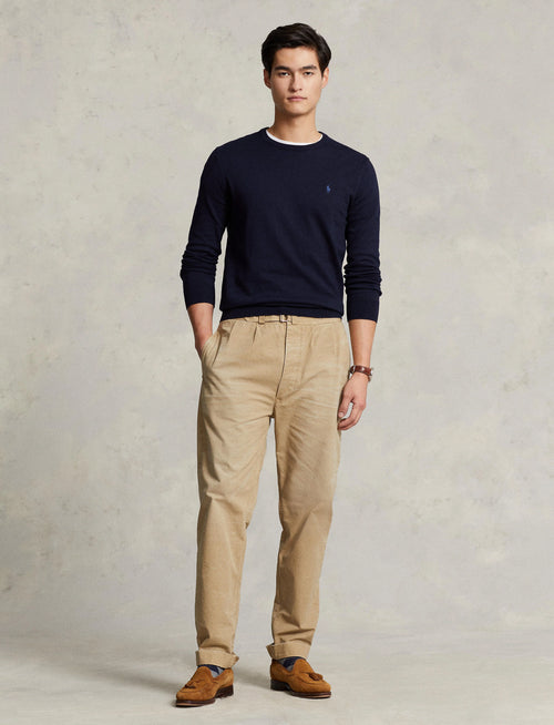 Sueter Ls Sf Cn Pp-Long Sleeve-Sweater Ralph Lauren Para Hombre De Color Azul