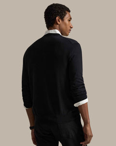 Sueter Ls Sf Vn Pp-Long Sleeve-Sweater Ralph Lauren Para Hombre De Color Negro