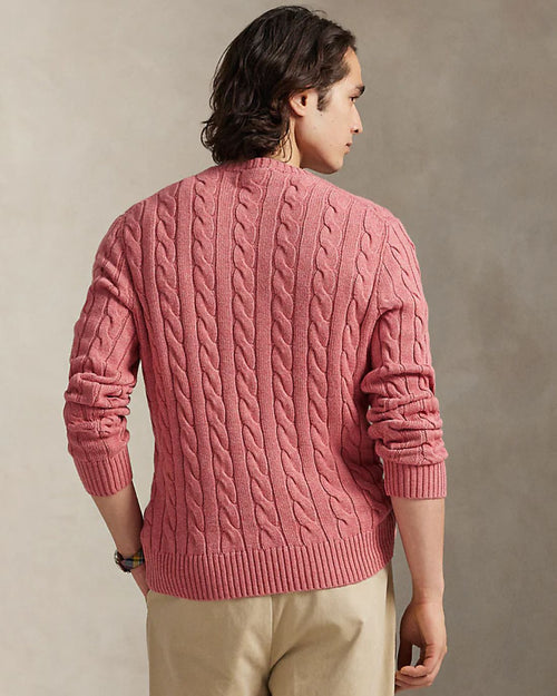 Sueter Ls Driver Cn-Long Sleeve-Pullover Ralph Lauren Para Hombre De Color Rosado