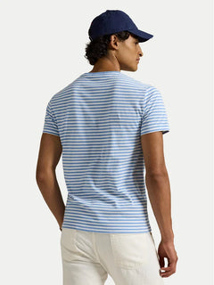 T-SHIRT RALPH LAUREN HOMBRE BRISTOL BLUE/WHITE 710956828007