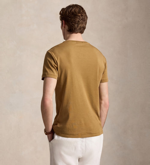 CAMISETA RALPH LAUREN PARA CABALLERO MANGA CORTA CAFE REF 710740727509