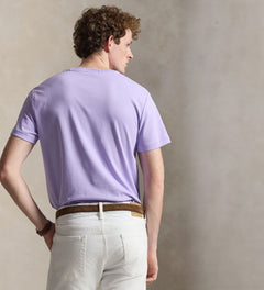 CAMISETA RALPH LAUREN PARA CABALLERO MANGA CORTA MORADO REF 710740727507