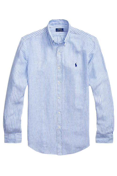 CAMISA M/L RALPH LAUREN HOMBRE 5137A BLUE/WHITE 710873446001