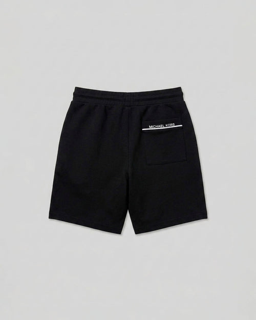 Pantalon Corto Logo Rib Short Negro Para Hombre Michael Kors